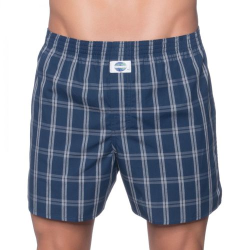 D.E.A.L International Boxershorts Dunkelblau Grau kariert - D.E.A.L. International - Modalova