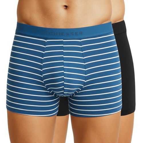 Er Set Trunks & -Weiß gestreift - Schiesser - Modalova