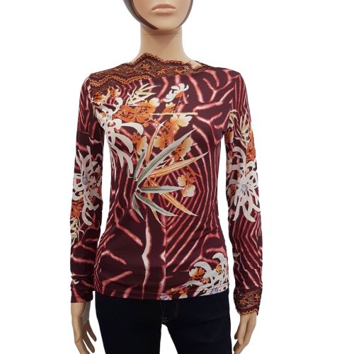 Top tee shirt Jungle T S/M Vintage Imprimé fleuri tropical bordeaux - Kenzo - Modalova