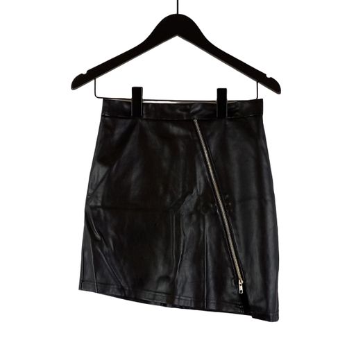 Jupe courte simili cuir asymétrique - Women - T.36 - Only - Modalova