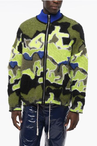 Multicolor Mohair Blend Cardigan With Fluorescent Details Größe M - Loewe - Modalova