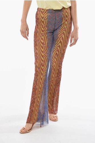 Multipatterned Ribbed Fabric Bootcut Pants size M - Philosophy di Lorenzo Serafini - Modalova