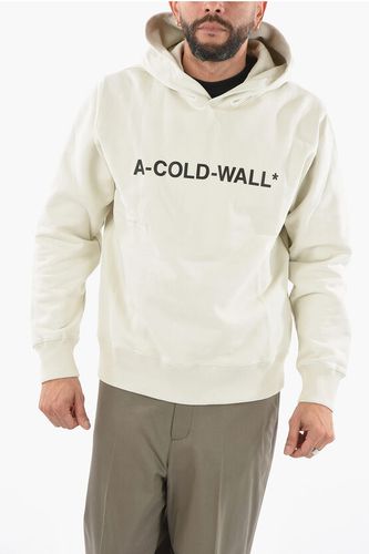 Cotton Hoodie with Debossed Lettering Logo size Xl - A Cold Wall - Modalova