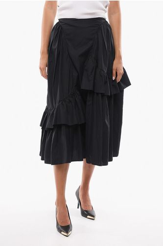 Cotton-poplin DAMARA Asymmetric Maxi Skirt with Ruffle Detai Größe 40 - Cecilie Bahnsen - Modalova