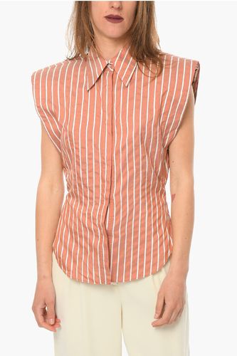 Cotton-poplin ENZA Sleeveless Shirt with Removable Padded Sh size 42 - Isabel Marant - Modalova