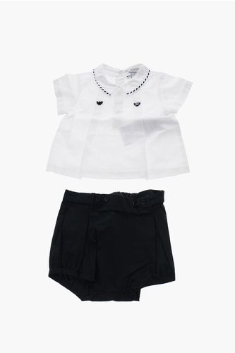 EMPORIO Cotton Shorts and Blouse Aset size 9 M - Armani Junior - Modalova