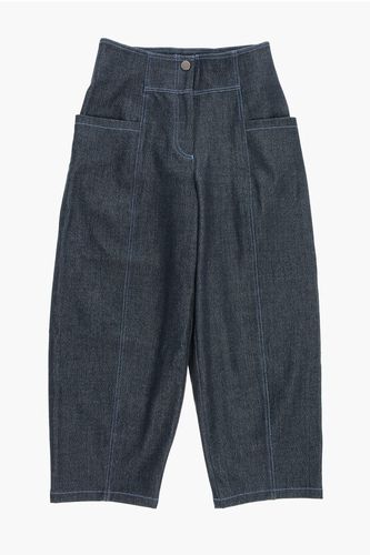 EMPORIO Visible Stiching Jeans with Logo-Button Größe 10 Y - Armani Junior - Modalova