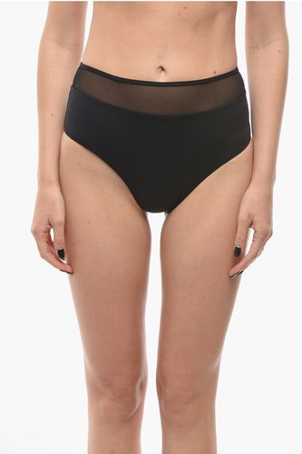 High Waist Bikini Bottom with Sheer Detail size Xs - Karl Lagerfeld - Modalova