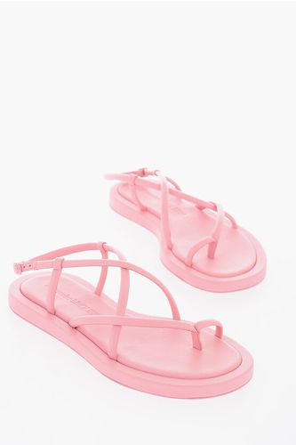 Leather ALPHA Flat Thong Sandals size 36,5 - Alexander McQueen - Modalova