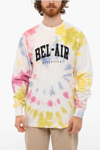 Long Sleeved COLLEGE T-shirt With Tie Dye Print size L - Bel Air Athletics - Modalova