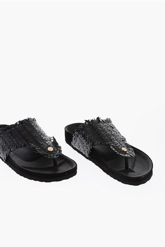 LOVE Braided Motif Thong Sandals size 36 - Moschino - Modalova