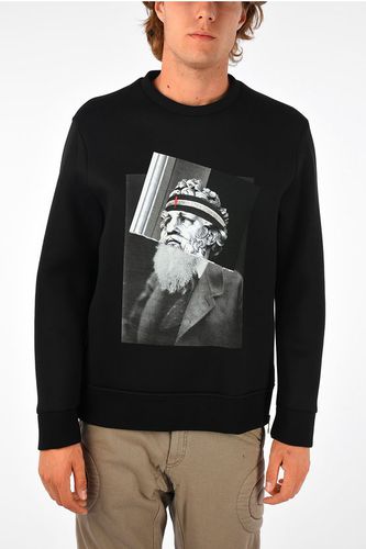 Printed PHILOSOPHER POSEIDON Sweatshirt with Side Zip size L - Neil Barrett - Modalova