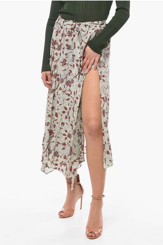 Silk Asymmetrical ARIANA Skirt with Floral Print and Belt size 40 - Ulla Johnson - Modalova