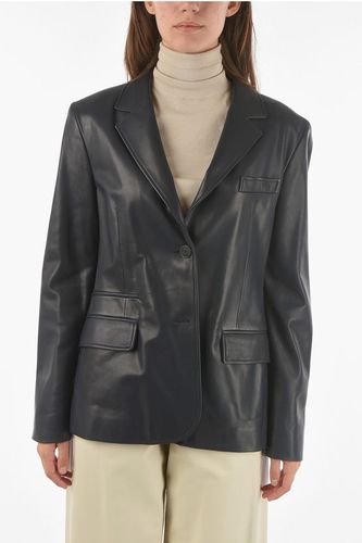 Soft Leather Lined Blazer with Padded Shoulders size L - DROMe - Modalova