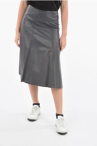Soft Leather Midi Skirt with Back Zip size 42 - ARMA - Modalova