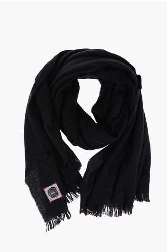 Solid Color Fleecy Scarf with Fringes Größe Unica - Destin - Modalova