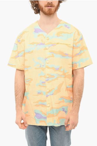 V-neckline CAMO BASEBALL Shirt with Camouflage Motif Größe L - Bel Air Athletics - Modalova
