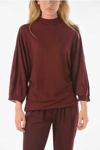 Virgin Wool Blend CURLIN Crewneck Sweater with Batwing Sleev Größe L - Ixos - Modalova
