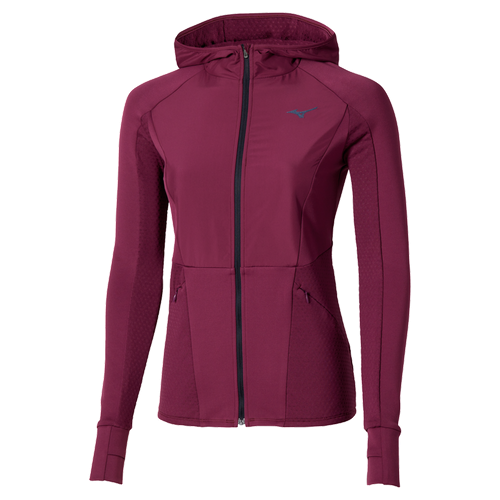 Active Warmalite Hybrid Full Zip Hooded Long Sleeve Top Chaussures de running TailleL - Mizuno - Modalova