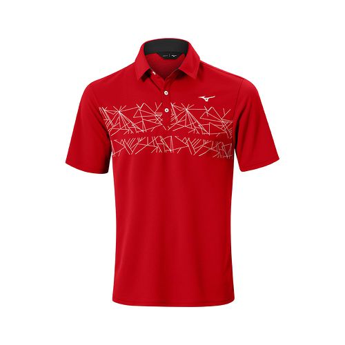 Breath Thermo Graphic Polo Hombre Talla S - Mizuno - Modalova