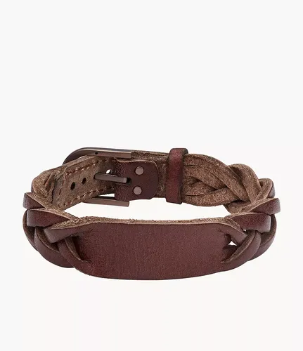 Armband Heritage Braided Leder - Fossil - Modalova