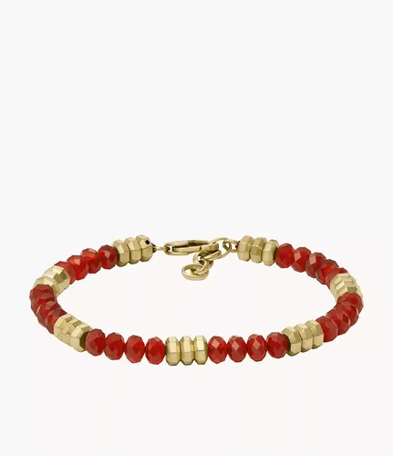 Armband All Stacked Up Beads Achat rot - Echter roter Achat - Fossil - Modalova