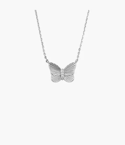 Kette Butterflies Sterlingsilber - Silberfarben - Fossil - Modalova