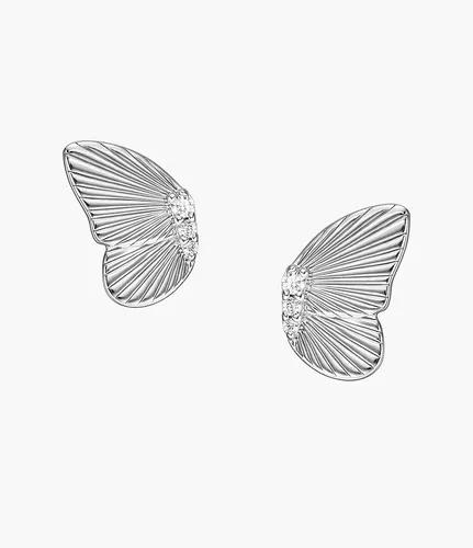Ohrstecker Butterflies Sterlingsilber - Silberfarben - Fossil - Modalova