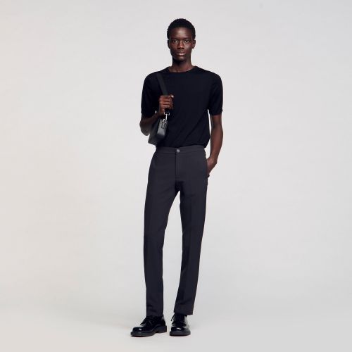 Pantalon en jersey - Sandro Paris - Modalova