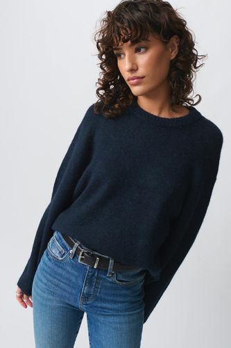 - Crew neck knitted sweater - Strickpullover - Blau - S - Dame - Gina Tricot - Modalova