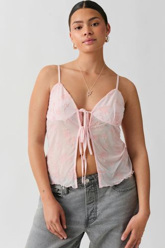 - Tie singlet - oberteile mit bindebändern - Pink - L - Dame - Gina Tricot - Modalova