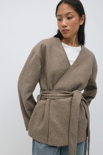 Belted short coat - Gina Tricot - Modalova