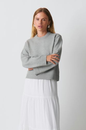 Knitted crew neck sweater - Gina Tricot - Modalova