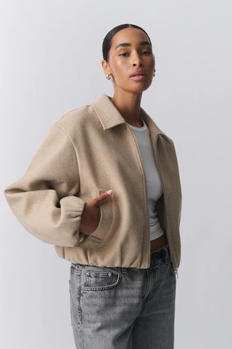 Short felt jacket - Gina Tricot - Modalova