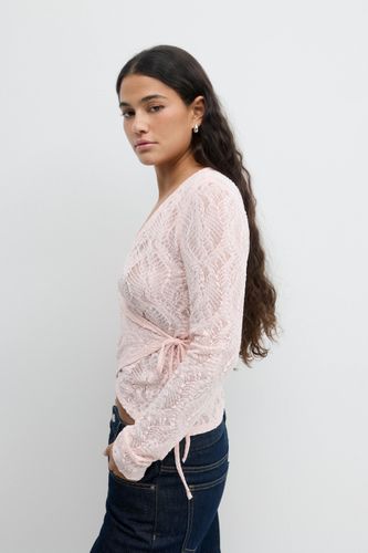 Lace wrap top - Gina Tricot - Modalova