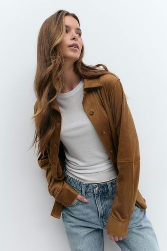 - Faux suede shirt - Hemden - Braun - XL - Dame - Gina Tricot - Modalova