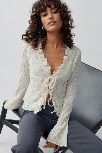 Lace frill top - Gina Tricot - Modalova