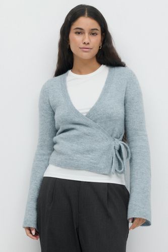 Knitted wrap cardigan - Gina Tricot - Modalova