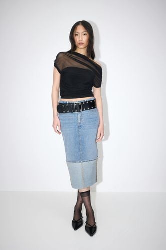 Remade fold up denim skirt - Gina Tricot - Modalova