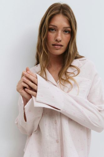 - Gauze homewear shirt - Hemden - Rosa - S - Dame - Gina Tricot - Modalova