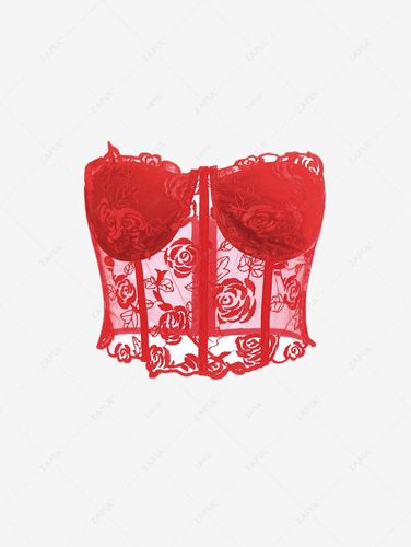 Women Tank Tops Corset-style Lace Bustier Tube Top S - ZAFUL Product Catalog (GBP) - Modalova