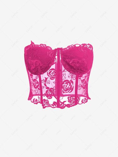 Women Tank Tops Corset-style Lace Bustier Tube Top S - ZAFUL Product Catalog (GBP) - Modalova