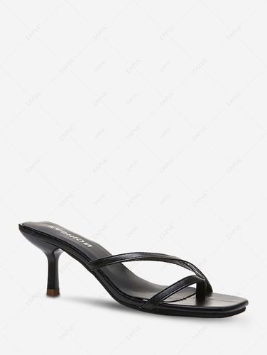 High Heel Low Heel Cross Strap Thong Sandals - ZAFUL Product Catalog (GBP) - Modalova