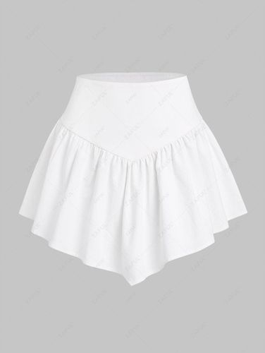Mini Falda Asimétrica Cintura Elástica - ZAFUL - Modalova