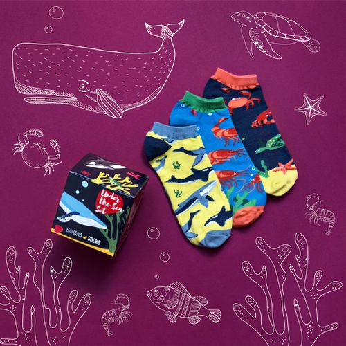 Unisex's Socks Set Under The Sea - Banana Socks - Modalova