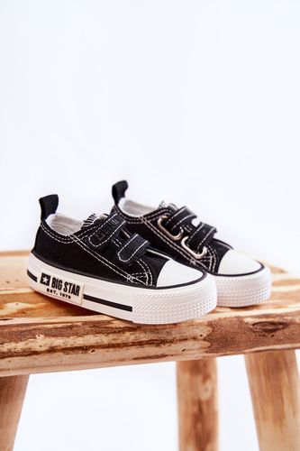 Children's Cloth Sneakers With Velcro BIG STAR KK374074 Black and - BIG STAR SHOES - Modalova