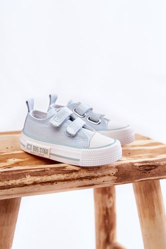 Children's Cloth Sneakers With Velcro BIG STAR KK374078 Blue - BIG STAR SHOES - Modalova