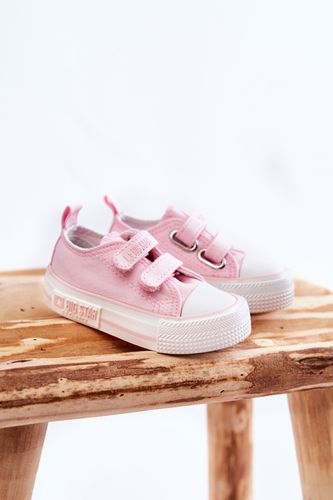 Children's Cloth Sneakers With Velcro BIG STAR KK374077 Pink - BIG STAR SHOES - Modalova