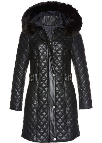 Abrigo guateado corto con aspecto de piel - bpc selection premium - Modalova