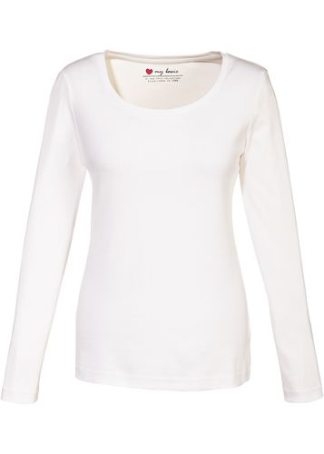 Camiseta de manga larga, de algodón, con cuello redondo - bpc bonprix collection - Modalova